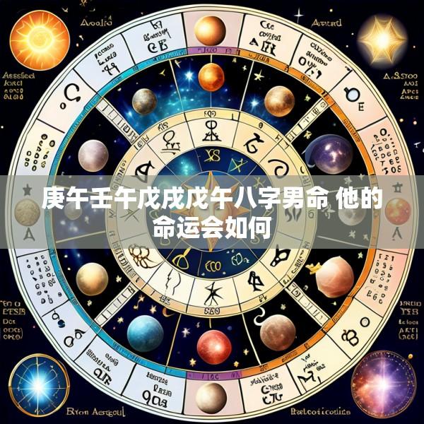 庚午壬午戊戌戊午八字男命 他的命运会如何