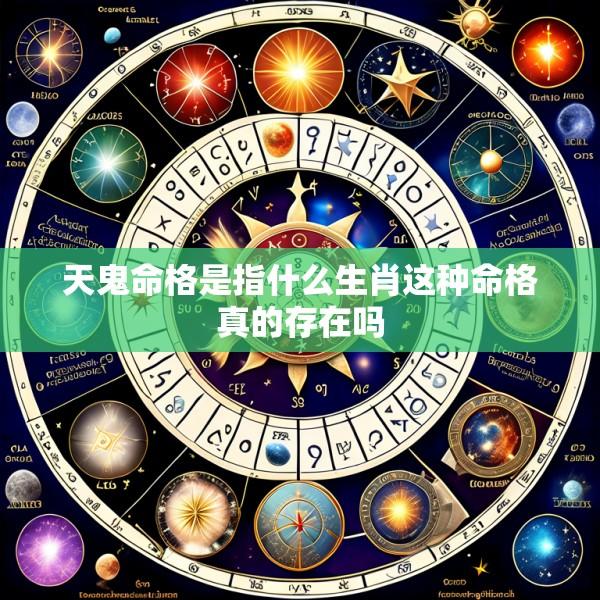 天鬼命格是指什么生肖这种命格真的存在吗