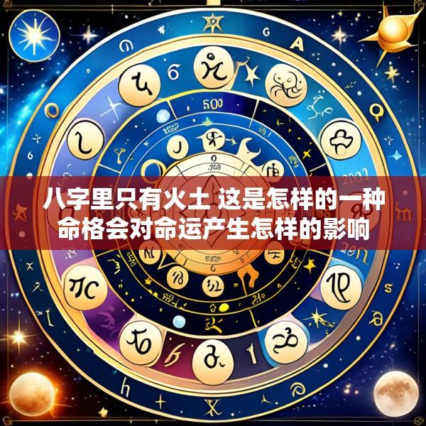 八字里只有火土 这是怎样的一种命格会对命运产生怎样的影响