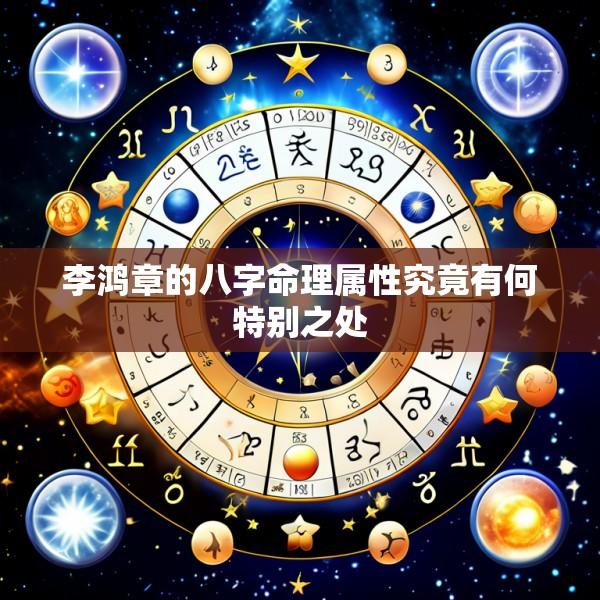 李鸿章的八字命理属性究竟有何特别之处