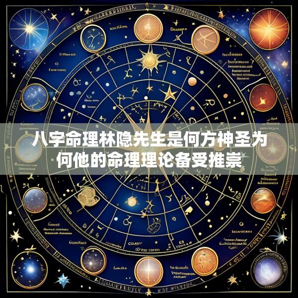 八字命理林隐先生是何方神圣为何他的命理理论备受推崇