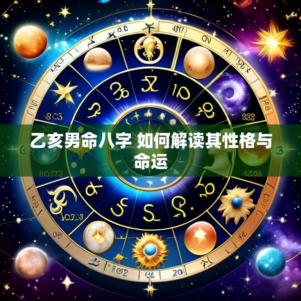 乙亥男命八字 如何解读其性格与命运