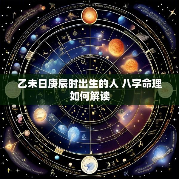 乙未日庚辰时出生的人 八字命理如何解读