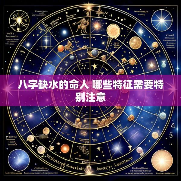 八字缺水的命人 哪些特征需要特别注意