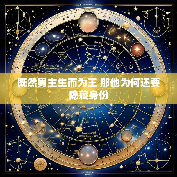 既然男主生而为王 那他为何还要隐藏身份
