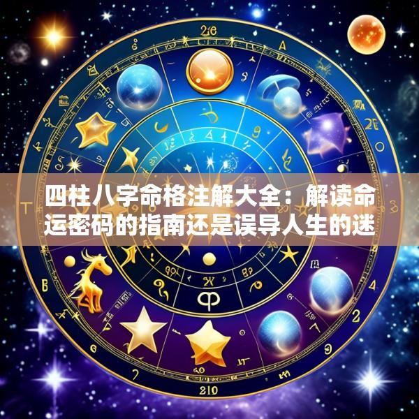 四柱八字命格注解大全：解读命运密码的指南还是误导人生的迷信