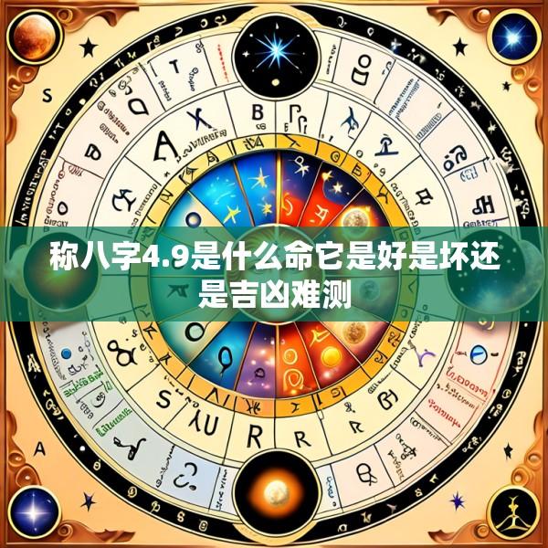 称八字4.9是什么命它是好是坏还是吉凶难测