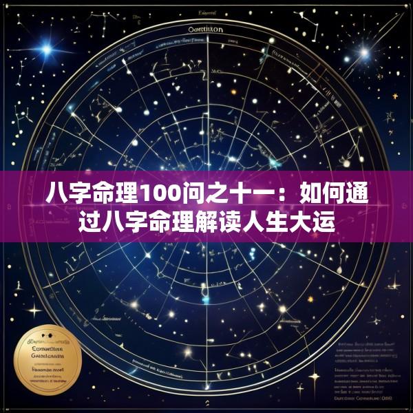 八字命理100问之十一：如何通过八字命理解读人生大运