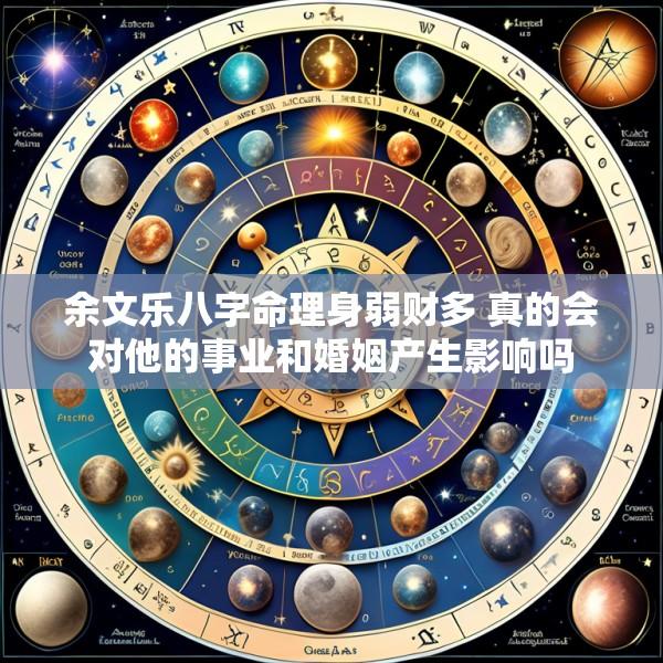 余文乐八字命理身弱财多 真的会对他的事业和婚姻产生影响吗