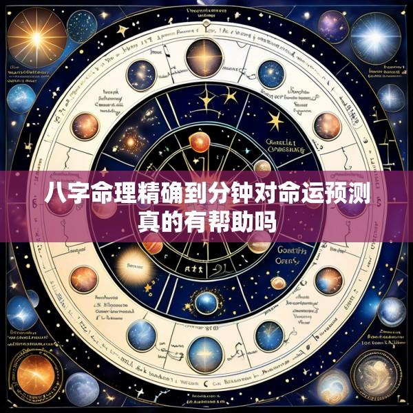 八字命理精确到分钟对命运预测真的有帮助吗