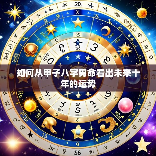 如何从甲子八字男命看出未来十年的运势