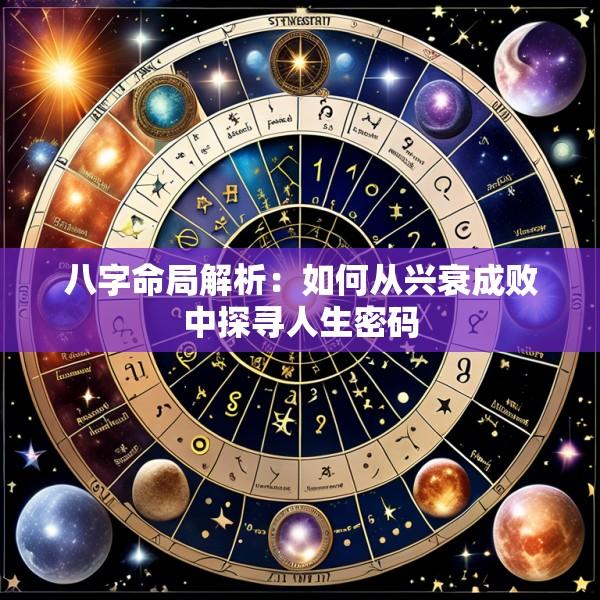 八字命局解析：如何从兴衰成败中探寻人生密码