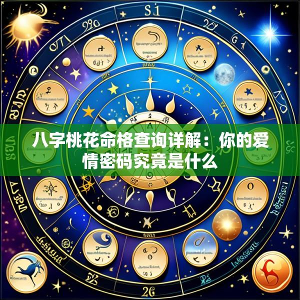 八字桃花命格查询详解：你的爱情密码究竟是什么