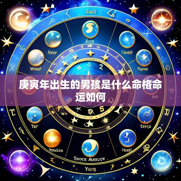 庚寅年出生的男孩是什么命格命运如何