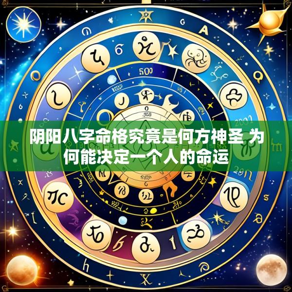 阴阳八字命格究竟是何方神圣 为何能决定一个人的命运