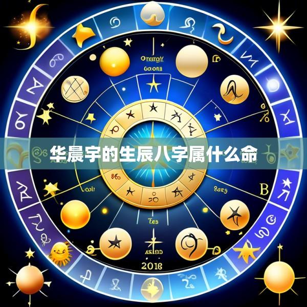华晨宇的生辰八字属什么命