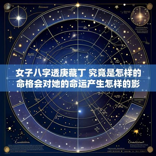 女子八字透庚藏丁 究竟是怎样的命格会对她的命运产生怎样的影响