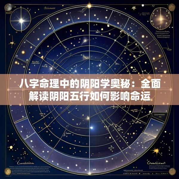 八字命理中的阴阳学奥秘：全面解读阴阳五行如何影响命运