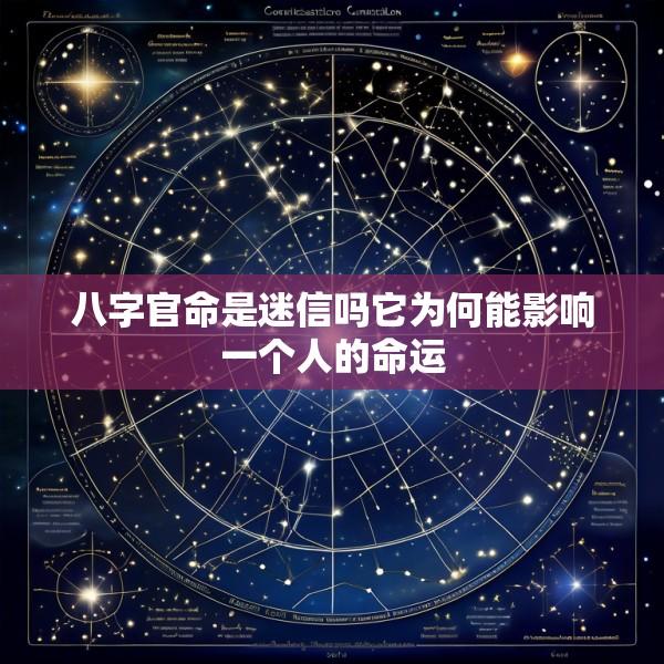 八字官命是迷信吗它为何能影响一个人的命运