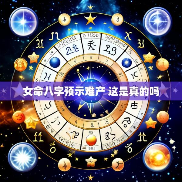 女命八字预示难产 这是真的吗