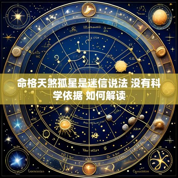 命格天煞孤星是迷信说法 没有科学依据 如何解读
