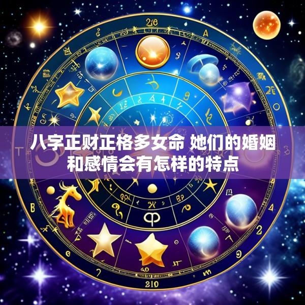 八字正财正格多女命 她们的婚姻和感情会有怎样的特点