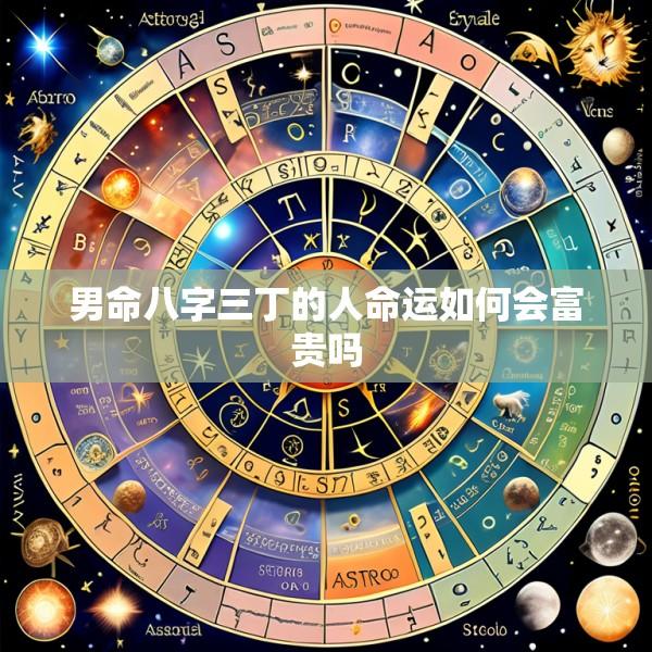 男命八字三丁的人命运如何会富贵吗
