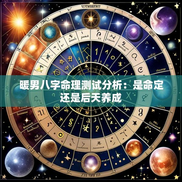 暖男八字命理测试分析：是命定还是后天养成