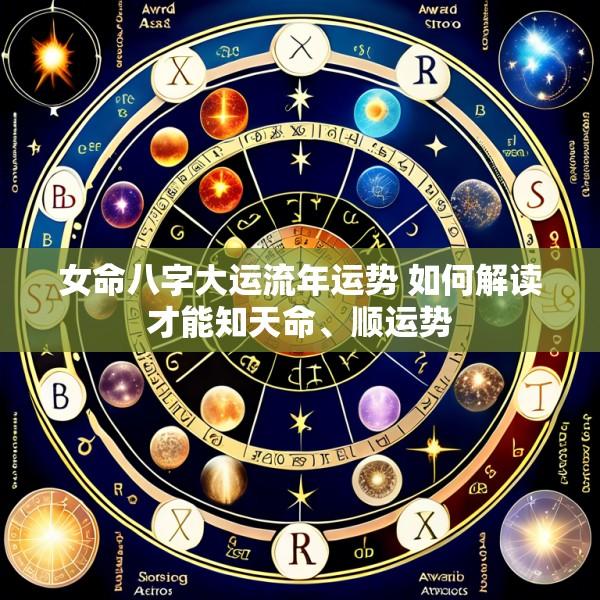 女命八字大运流年运势 如何解读才能知天命、顺运势