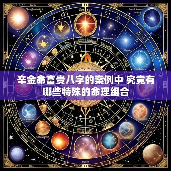辛金命富贵八字的案例中 究竟有哪些特殊的命理组合