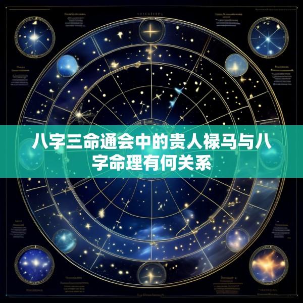 八字三命通会中的贵人禄马与八字命理有何关系