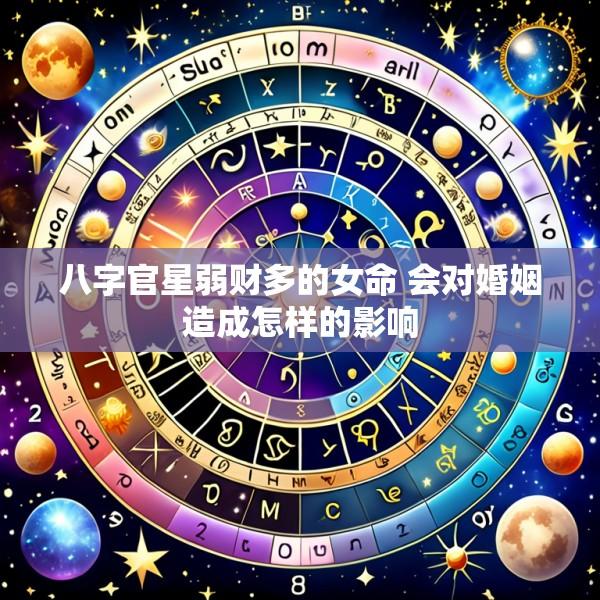 八字官星弱财多的女命 会对婚姻造成怎样的影响