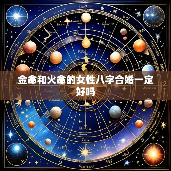 金命和火命的女性八字合婚一定好吗