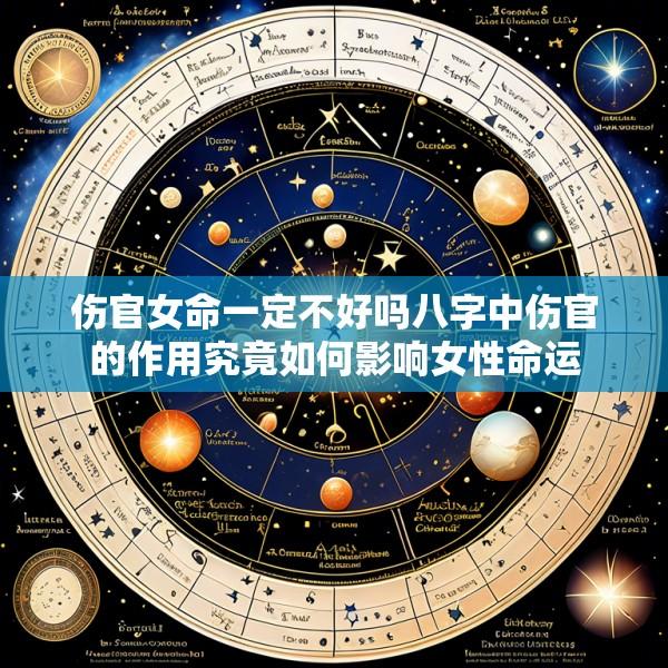 伤官女命一定不好吗八字中伤官的作用究竟如何影响女性命运