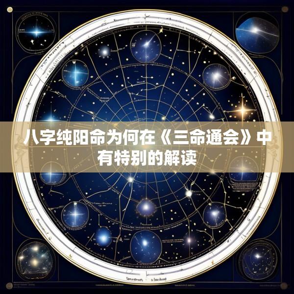 八字纯阳命为何在《三命通会》中有特别的解读