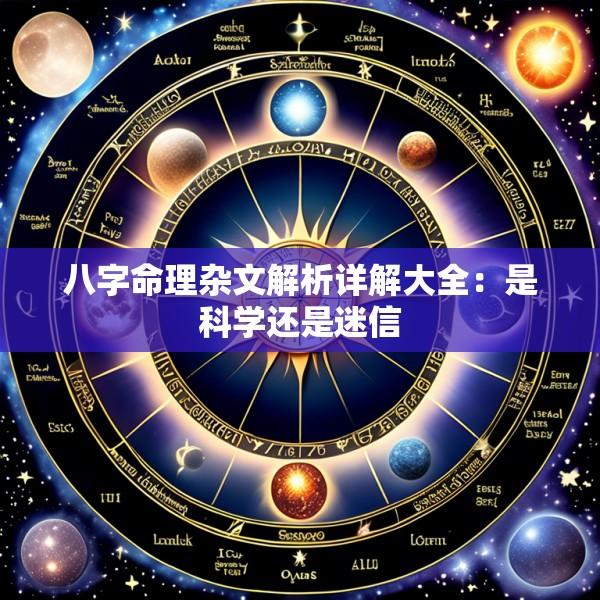八字命理杂文解析详解大全：是科学还是迷信