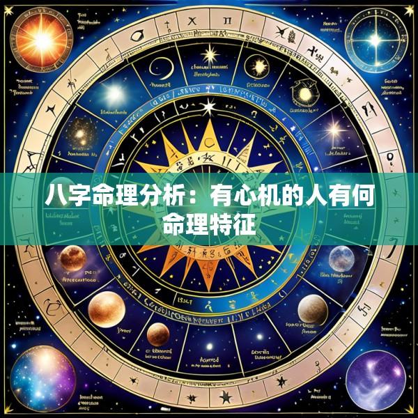 八字命理分析：有心机的人有何命理特征