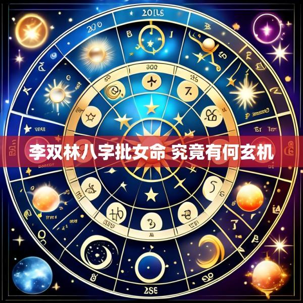 李双林八字批女命 究竟有何玄机