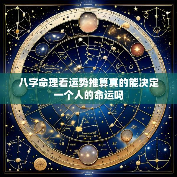八字命理看运势推算真的能决定一个人的命运吗