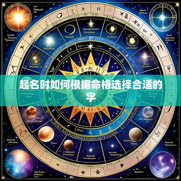 起名时如何根据命格选择合适的字