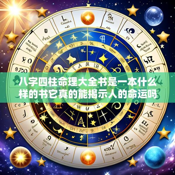 八字四柱命理大全书是一本什么样的书它真的能揭示人的命运吗