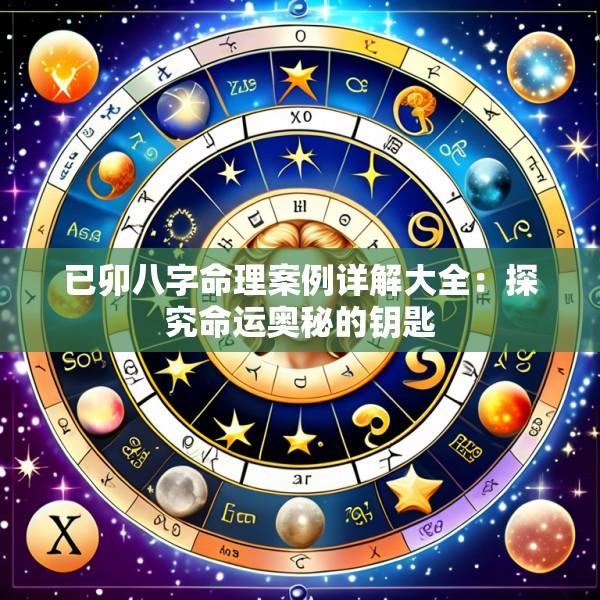 已卯八字命理案例详解大全：探究命运奥秘的钥匙