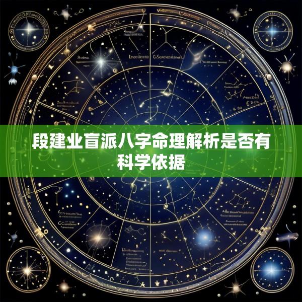 段建业盲派八字命理解析是否有科学依据