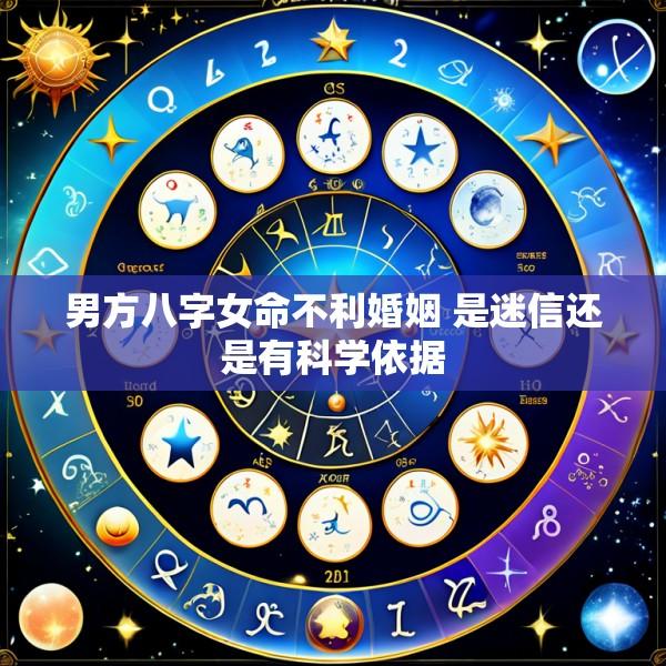 男方八字女命不利婚姻 是迷信还是有科学依据