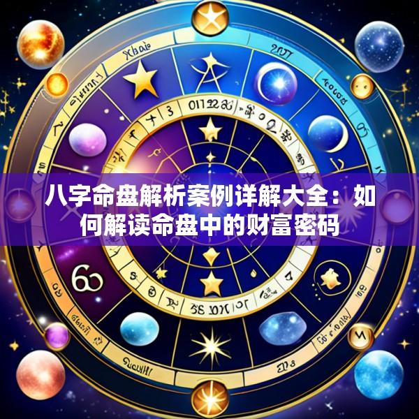 八字命盘解析案例详解大全：如何解读命盘中的财富密码