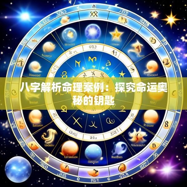 八字解析命理案例：探究命运奥秘的钥匙