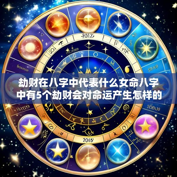 劫财在八字中代表什么女命八字中有5个劫财会对命运产生怎样的影响