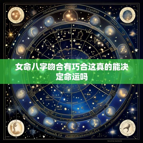 女命八字吻合有巧合这真的能决定命运吗