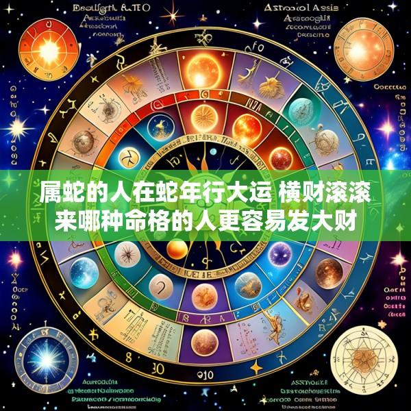 属蛇的人在蛇年行大运 横财滚滚来哪种命格的人更容易发大财