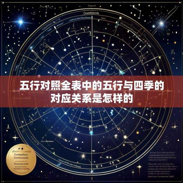 五行对照全表中的五行与四季的对应关系是怎样的